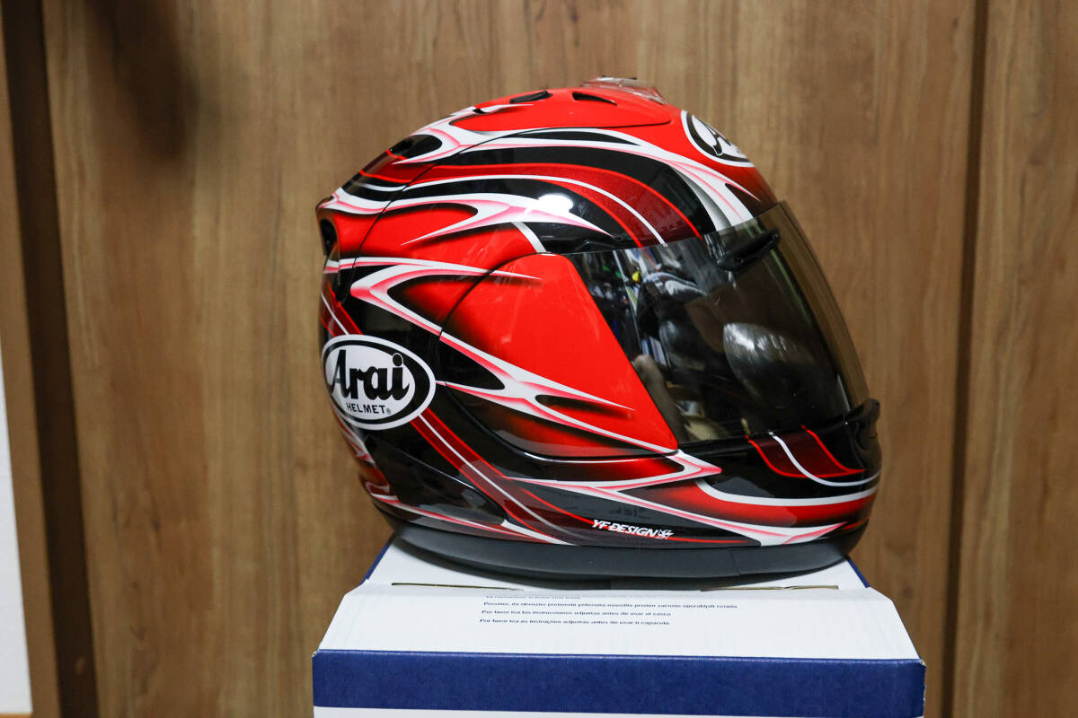  Arai アライ ヘルメット フルフェイス RX-7RV RANDY ランディ マモラ サイズMの画像5