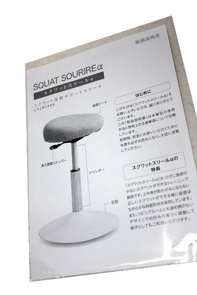 mizuno ミズノ SQUAT SOURIRE α スクワットスリールアルファ 運動サポートスツール イス エクササイズ用品 中古 現状品 a5322の画像7