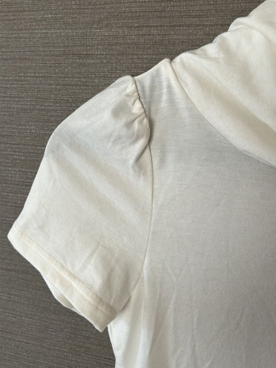 送料無料 COMME CA ISM コムサイズム レディース ハイネック インナー シャツ M ホワイト 半袖Tシャツ タートルネック トップス 半袖の画像8