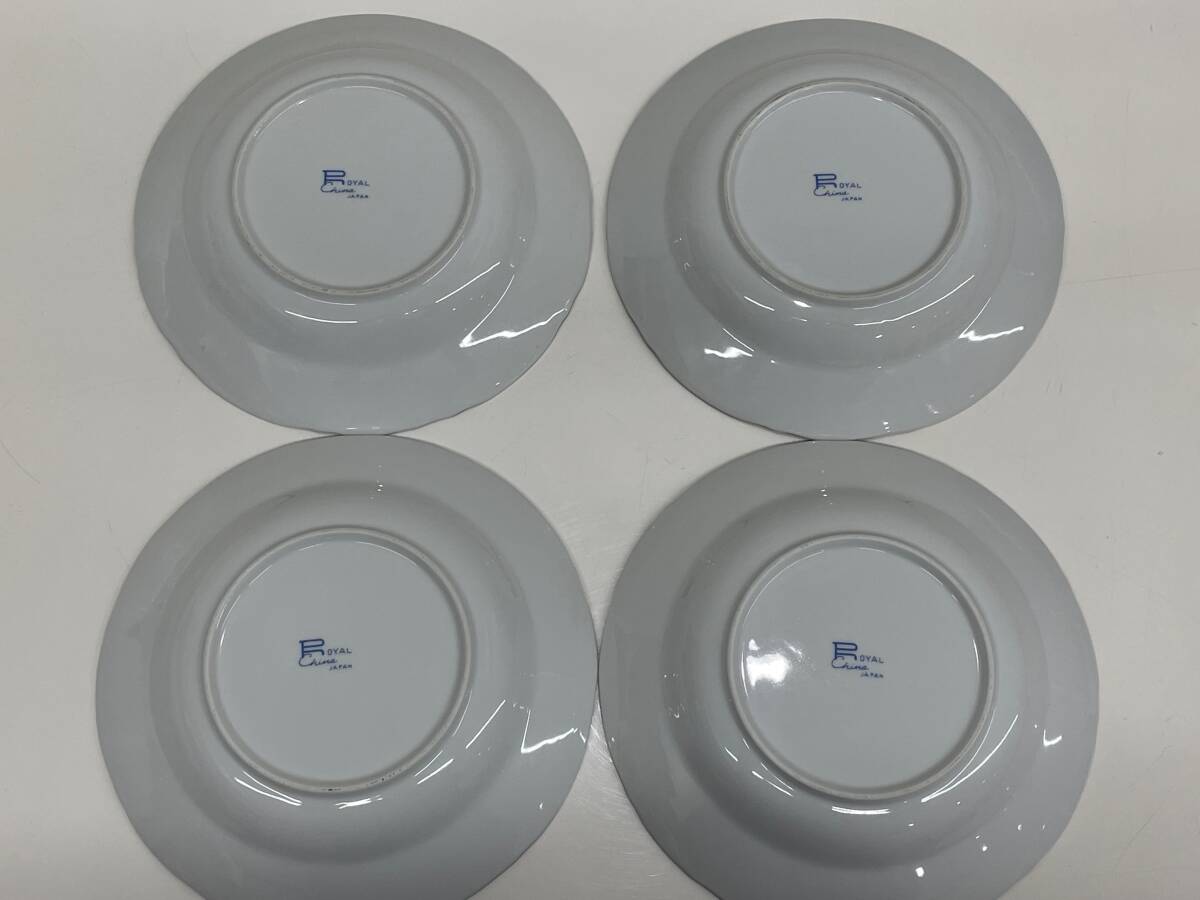 ☆151 ROYAL China Japan 皿 5枚セット 食器 バラ カレー皿 洋食器_画像2