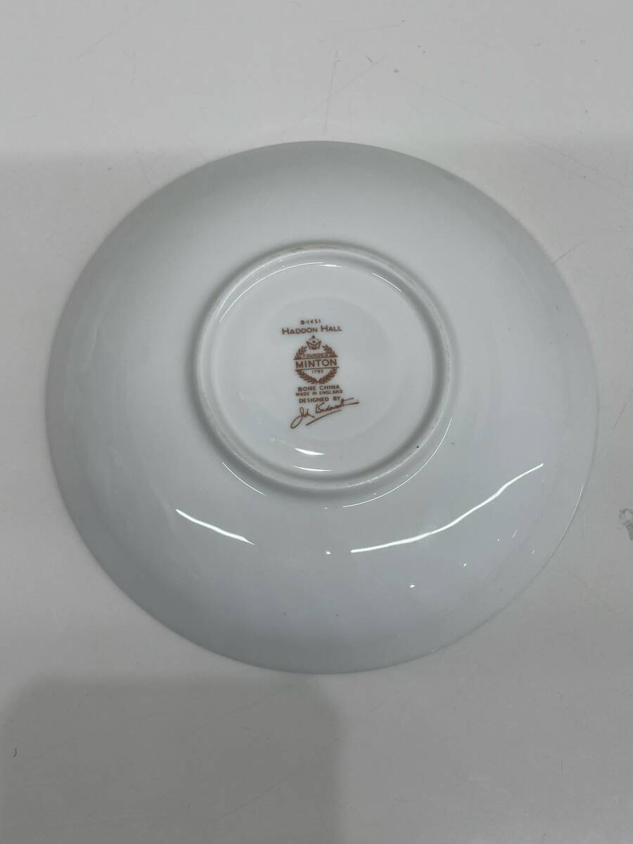 ☆142 MINTON ミントン HADDON HALL B 1451 カップ ソーサー セット ボーンチャイナ 花柄 食器 紅茶 上品の画像6