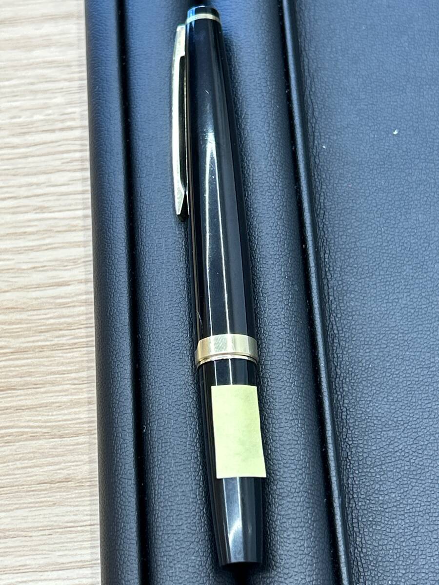 ☆247 PILOT パイロット 万年筆 18k K18 750 ブラック×ゴールド パイロット万年筆 筆記未確認 ネームありの画像10