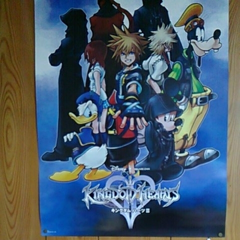 [ used ] Kingdom Hearts Ⅱ poster B2 size 