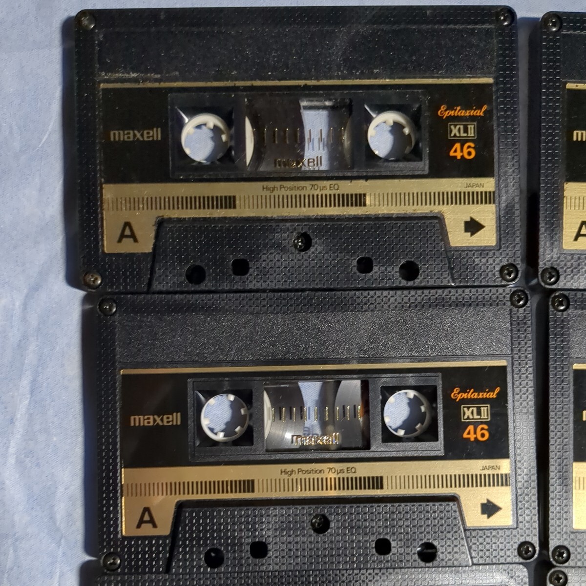 ジャンク　maxell　使用済み　カセットテープ　XL 2 ⅱ 60 46 　計8本　マクセル　当時物　昭和レトロ　ハイポジション_画像2