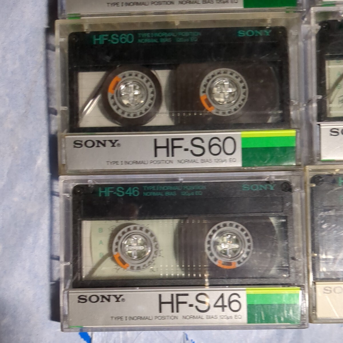 ジャンク　SONY　使用済み　カセットテープ　HF-S 90 60 46　計8本　ソニー　当時物　昭和レトロ　ノーマルポジション_画像3