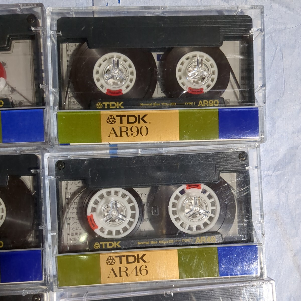ジャンク TDK 使用済み 中古 カセットテープ AR 90 46 計8本 当時物 昭和レトロ ノーマルポジションの画像4