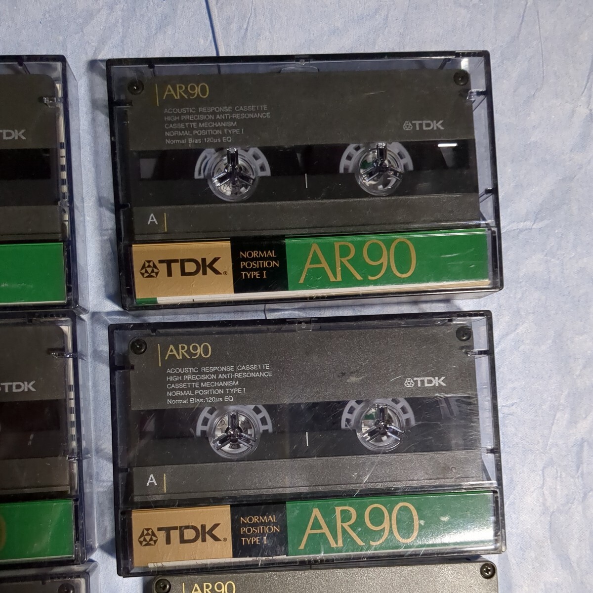ジャンク TDK 使用済み 中古 カセットテープ AR 100 90 計8本 当時物 昭和レトロ ノーマルポジションの画像4