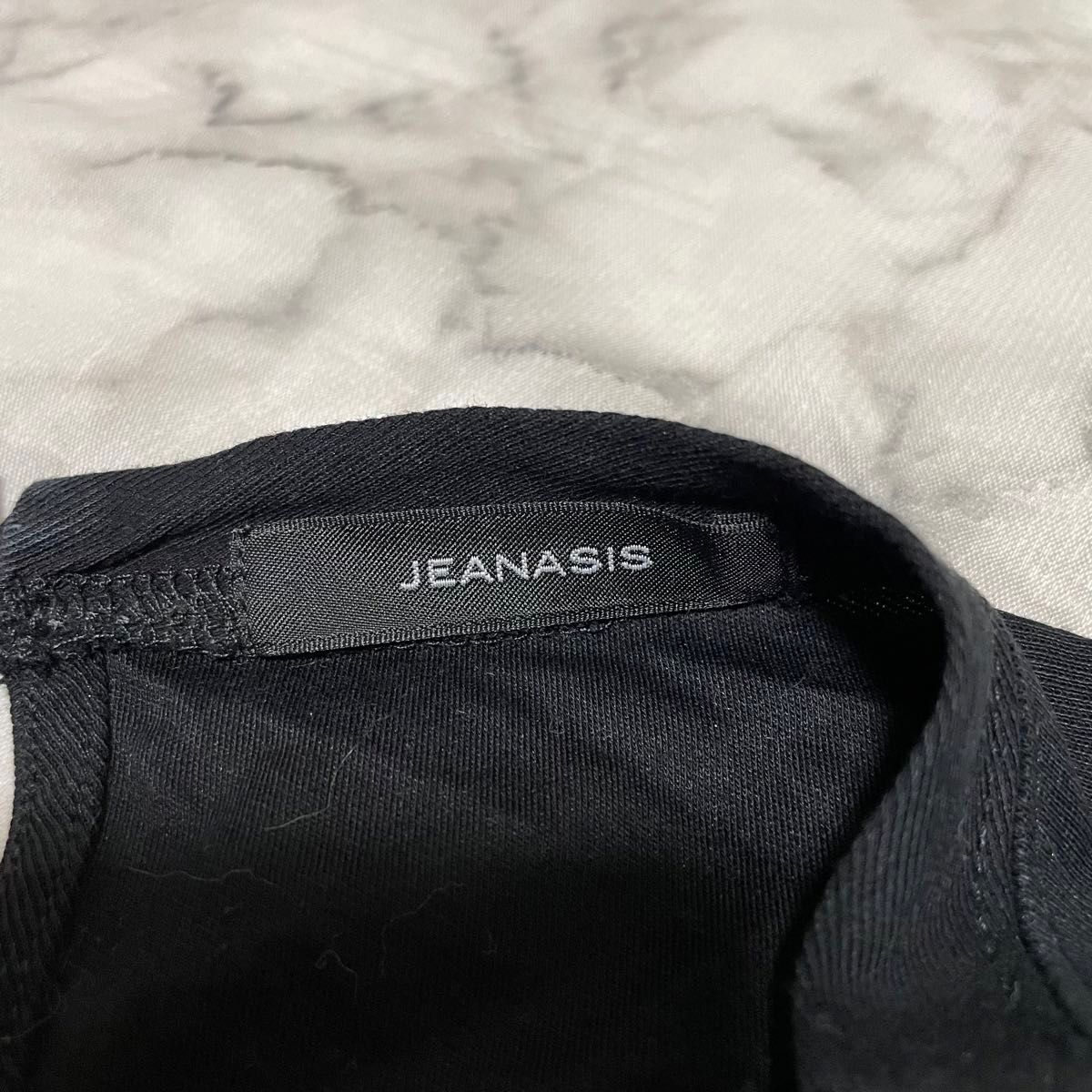 【JEANASIS】カットソー トップス Tシャツ ボリュームシアー袖  半袖