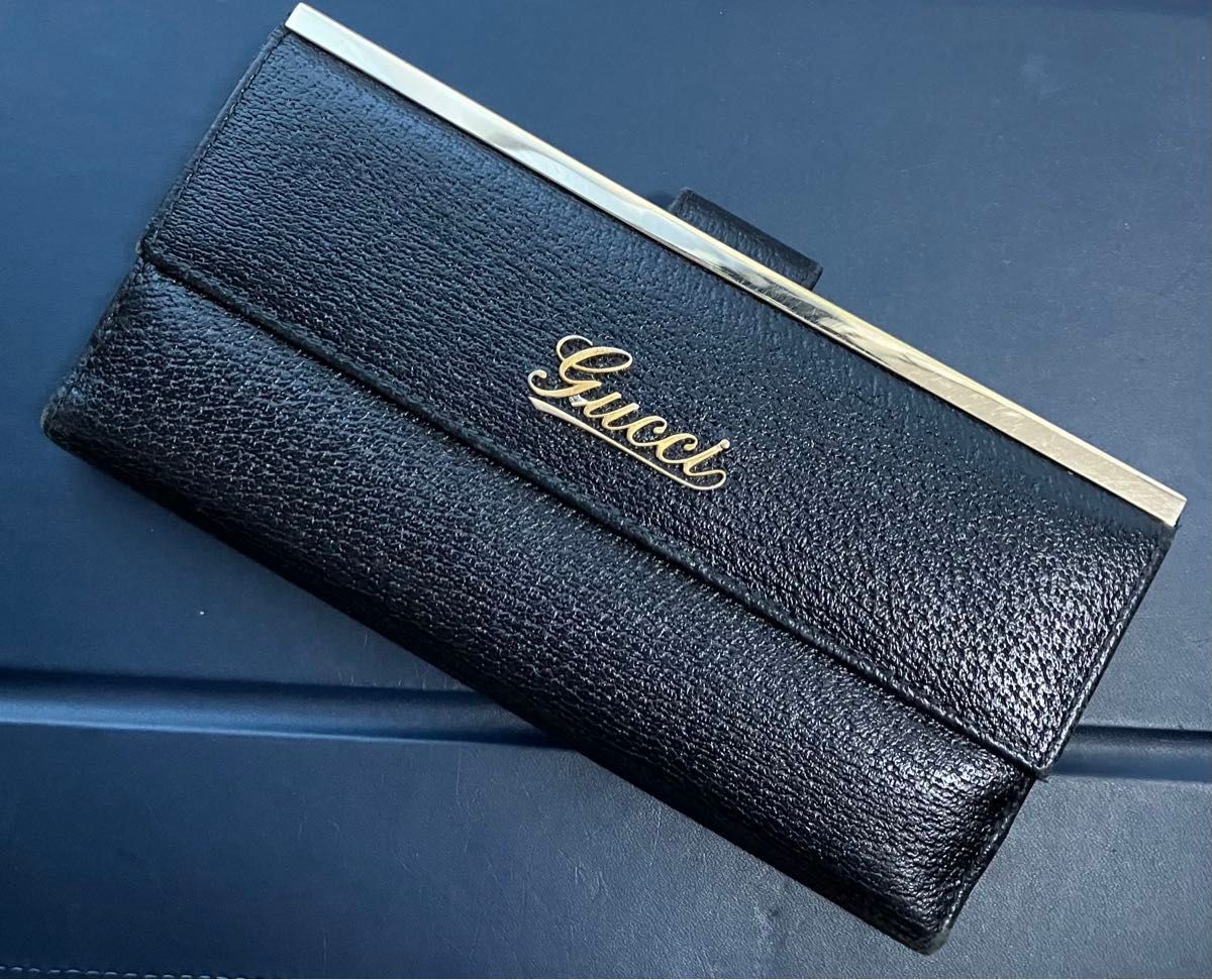 GUCCIグッチ 筆記体ゴールドロゴプレート長財布 レザー|Yahoo GUCCIグッチ 筆記体ゴールドロゴプレート長財布 レザー|Yahoo
