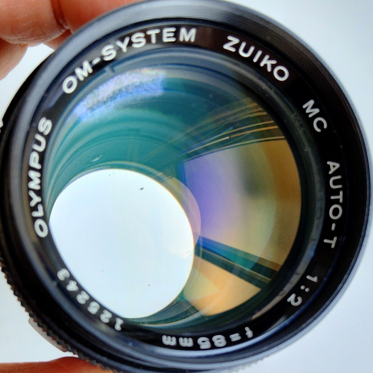 OLYMPUS OM-SYSTEM ZUIKO MC AUTO-T 1:2 f=85mm　ジャンク相当品_カビ