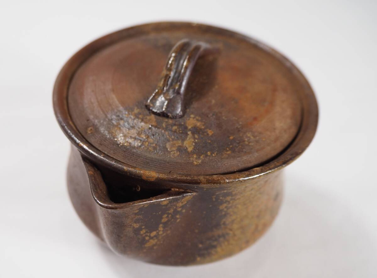  Bizen . bin Zaimei . mountain green tea old work inspection ) Bizen .. tea utensils . tea utensils small teapot 