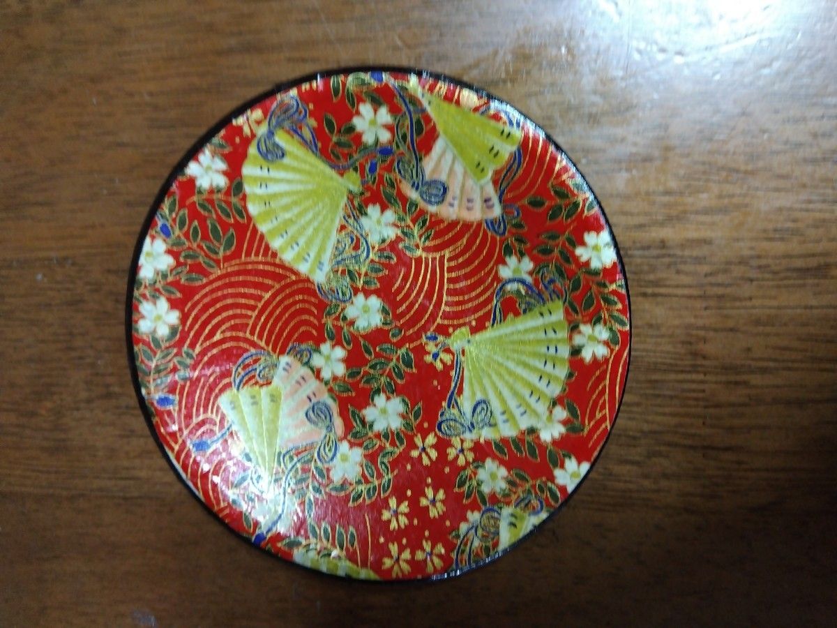 和紙工芸品茶托　5枚セット