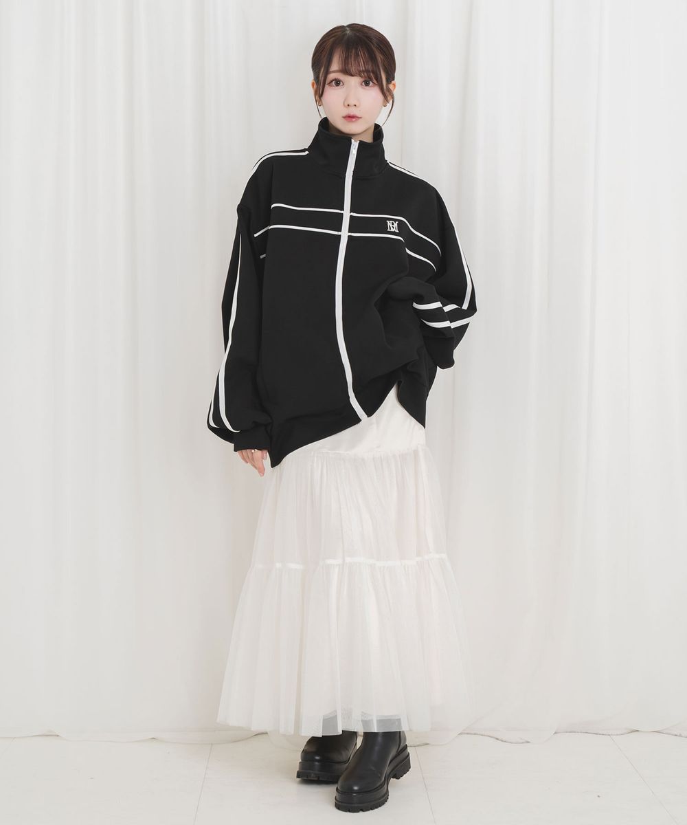 ロゼミューズros muse piping jersey outerブラック ジャケット ロゼミューズros muse piping jersey outerブラック ジャケット