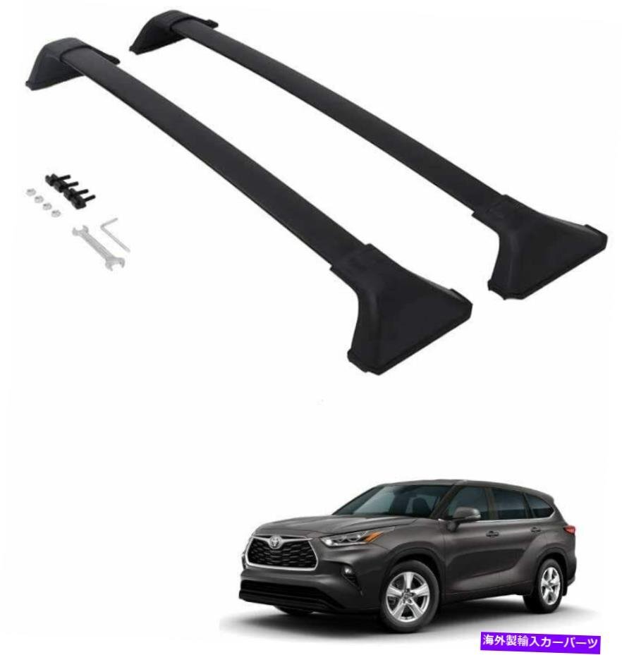 トヨタハイランダーXLE XSE Limited Platinum 2020-2022のクロスバールーフラックCross Bars Roof Rack For Toyota Highlander XLE XSE Li_画像2