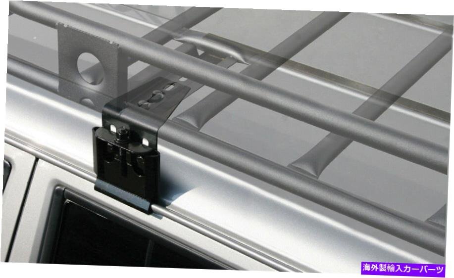 SMITTYBILT HDS-2ディフェンダールーフラックレインガタークランプショートブラケット数量。 2Smittybilt HDS-2 Defender Roof Rack Rain_画像1