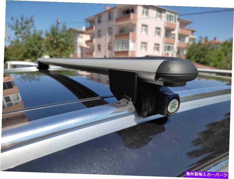 フォルクスワーゲンキャディンバンルーフラッククロスバー荷物キャリアシルバーセット2000+for VOLKSWAGEN CADDY VAN Roof Rack Cross Bar_画像3