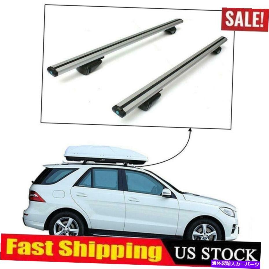 48 ''アルミニウムカートップ荷物ルーフラッククロスバーキャリアウィンドウフレーム +ロック米国48'' Aluminum Car Top Luggage Roof Rac_画像1