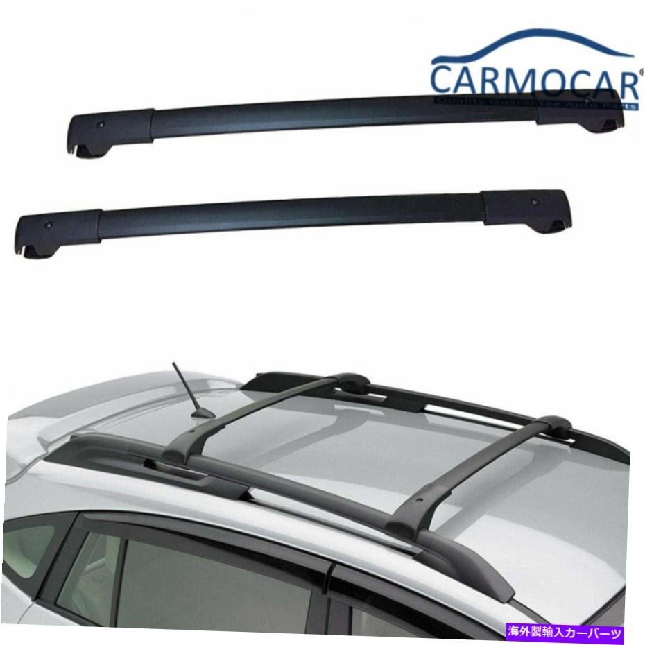 2014年から2019年のクロスバーのルーフラックペアCrossbars Roof Rack Pair For 2014-2019 Subaru Forester Crosstrek Impreza Black_画像2