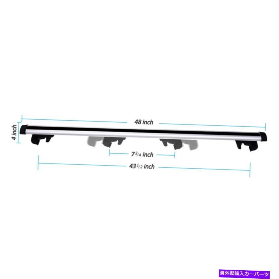 48 / 120cm車SUVアルミニウムカートップルーフラックトップキャリアレールラッククロスバー48 / 120cm Car SUV Aluminum Car Top Roof_画像3