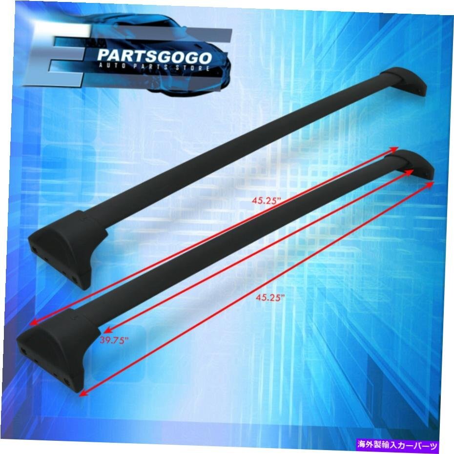 16-21パイロットJDMアルミニウムルーフラックレールクロスバートップカーゴ荷物キャリアFor 16-21 Pilot JDM Aluminum Roof Rack Rail Cro_画像3