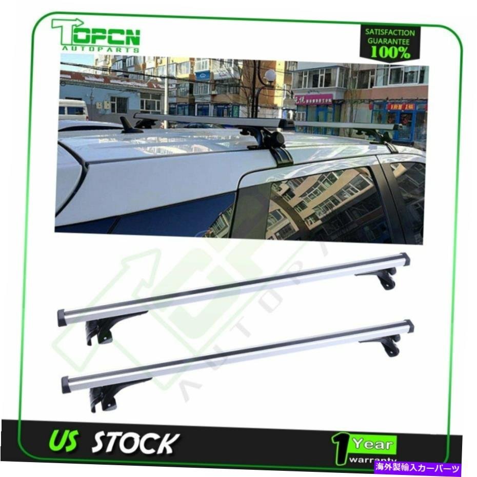 米国ストックカーユニバーサルトップルーフクロスバー荷物荷物貨物キャリアラックSUV用US Stock Car Universal Top Roof Cross Bar Luggag_画像1