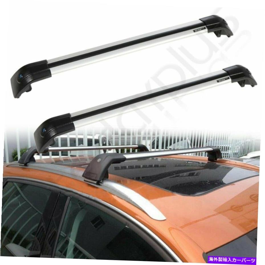 ヒュンダイサンタフェクロスバー2013-2017貨物バーセットアルミニウムのルーフラックRoof Rack NEW For Hyundai Santa Fe Cross Bar 2013-_画像1