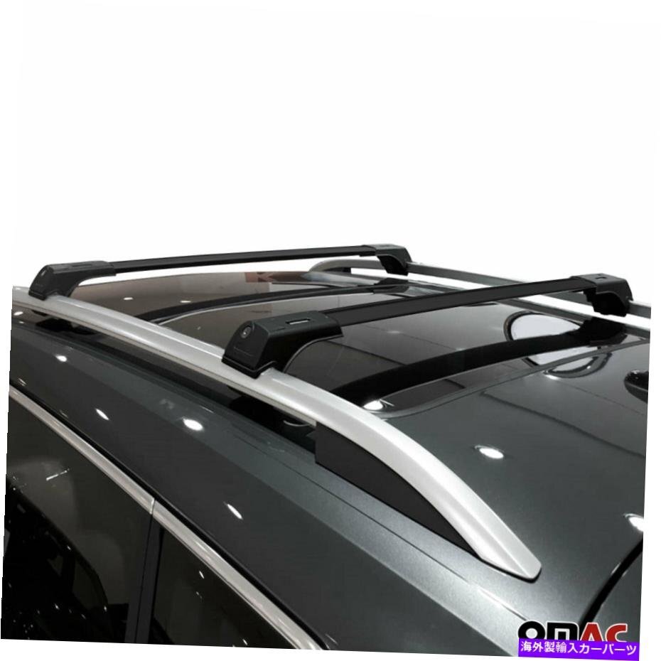 トヨタランドクルーザープラド120 2002-09のルーフラッククロスバー荷物キャリアRoof Rack Cross Bars Luggage Carrier For Toyota Land C_画像3