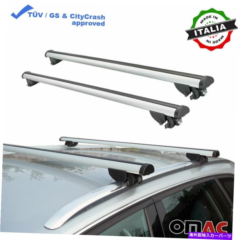 ルーフラッククロスバーアウディA3スポーツバックのための荷物キャリアシルバー2006-2013Roof Rack Cross Bars Luggage Carrier Silver fo_画像2