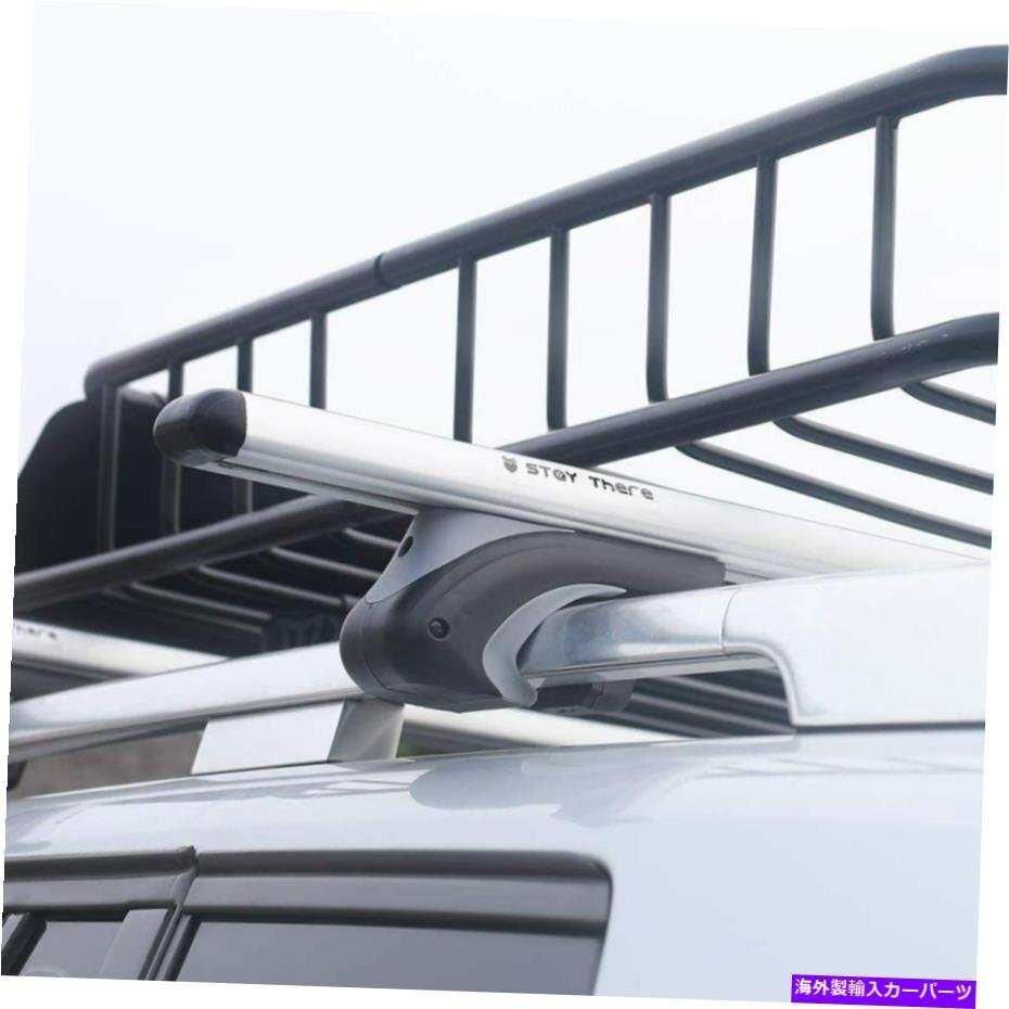 48 ルーフラッククロスバー荷物キャリアフォードブロンコスポーツ用アルミ??ニウムシルバー48 Roof Rack Cross Bars Luggage Carrier_画像3