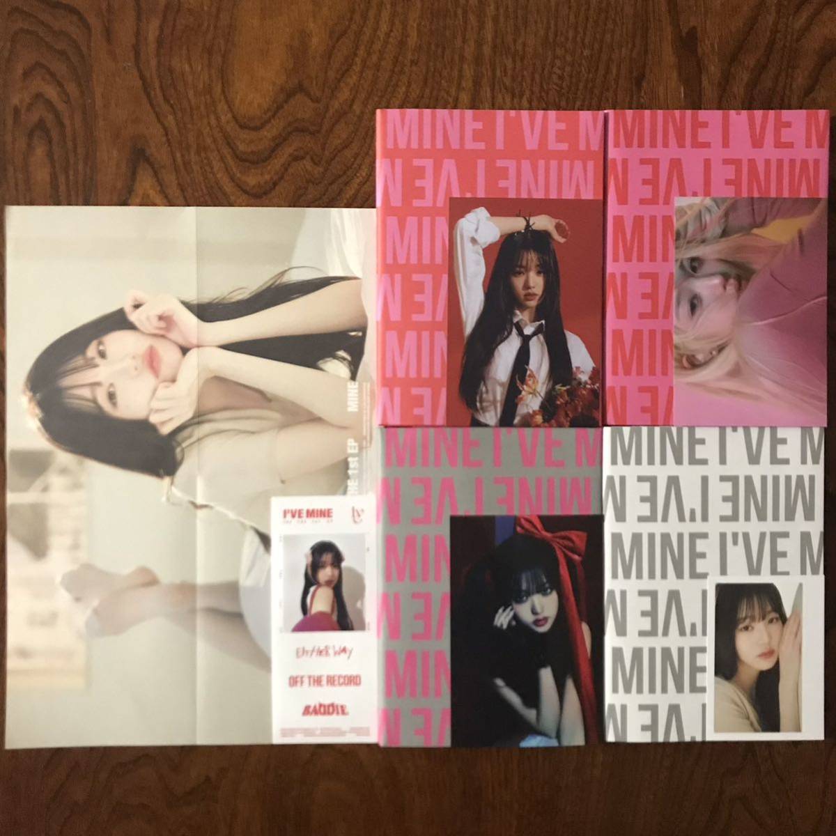 IVE ウォニョン I’VE MINE EITHER WAY OFF THE RECORD BADDIE MINE LOVED IVE Ver. 4形態 封入 コンプ セット 検) アイブ アルバム CDの画像1