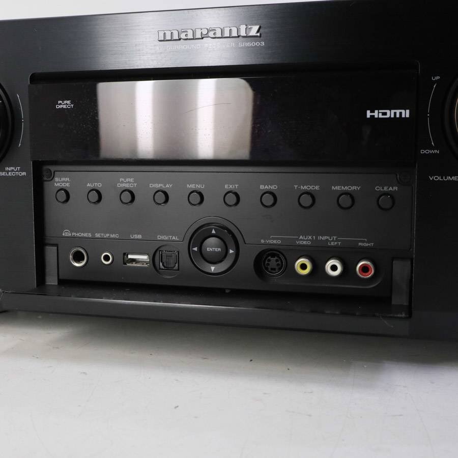 動作品 Marantz マランツ SR6003 7.1ch AVアンプ リモコン/説明書付き★809v06の画像3