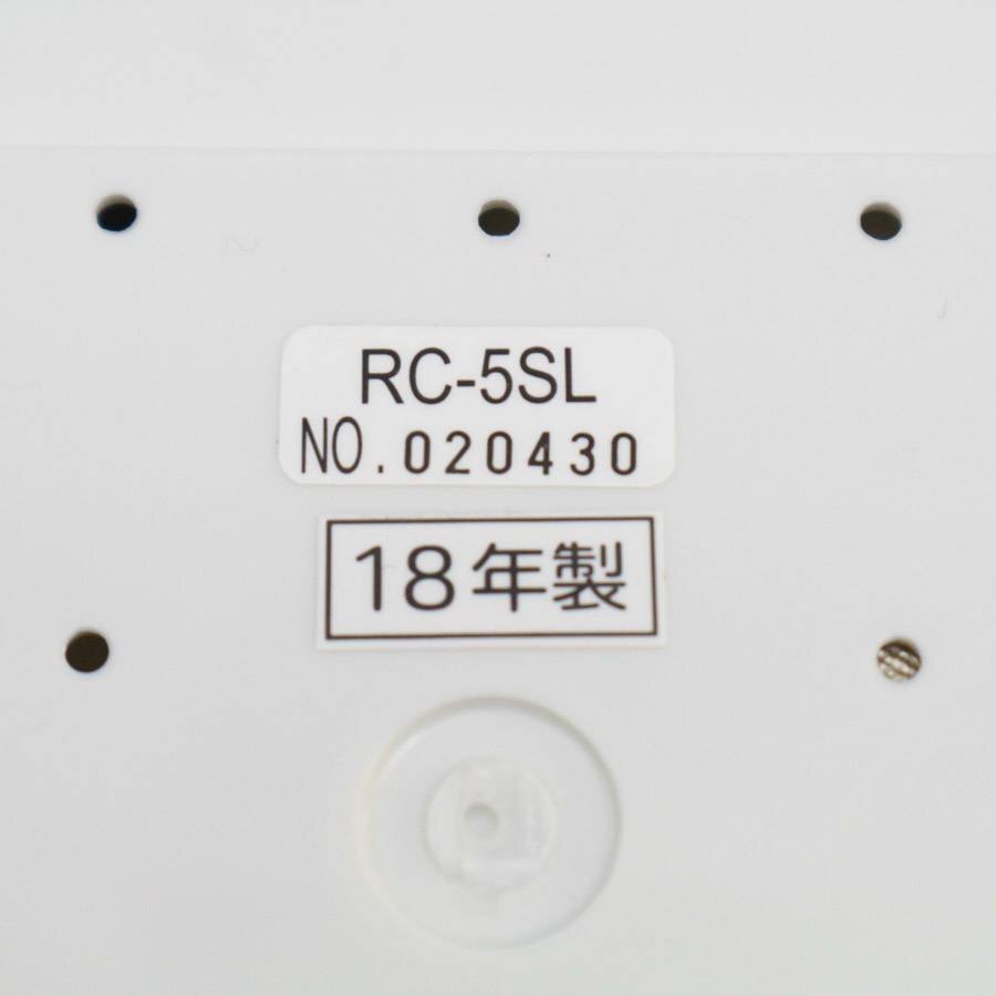 東芝 3合炊き 小型 マイコンジャー炊飯器 RC-5SL 2018年製 グランホワイト 一人暮らし◆813f15の画像9