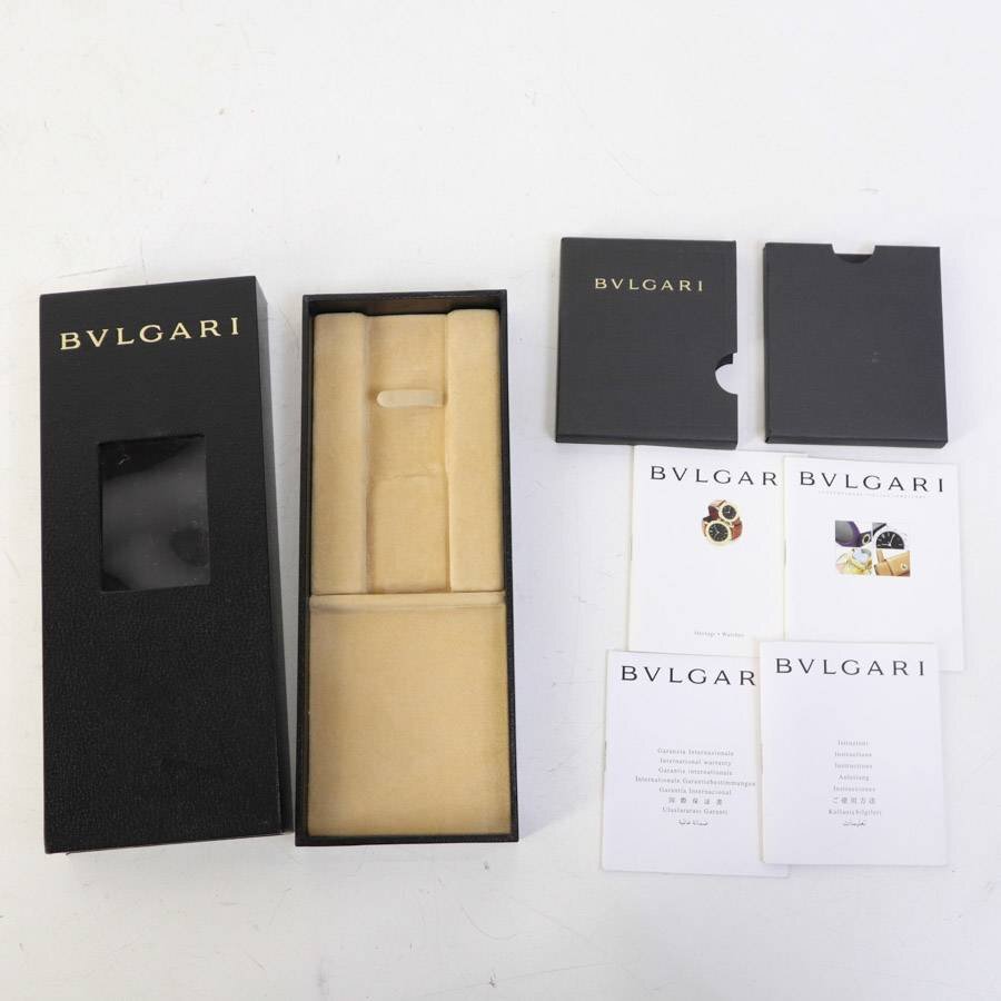 【空き箱のみ】BVLGARI ブルガリ 純正 腕時計用ケース 保管 BOX ボックス 冊子付き 長方形★815v15の画像1