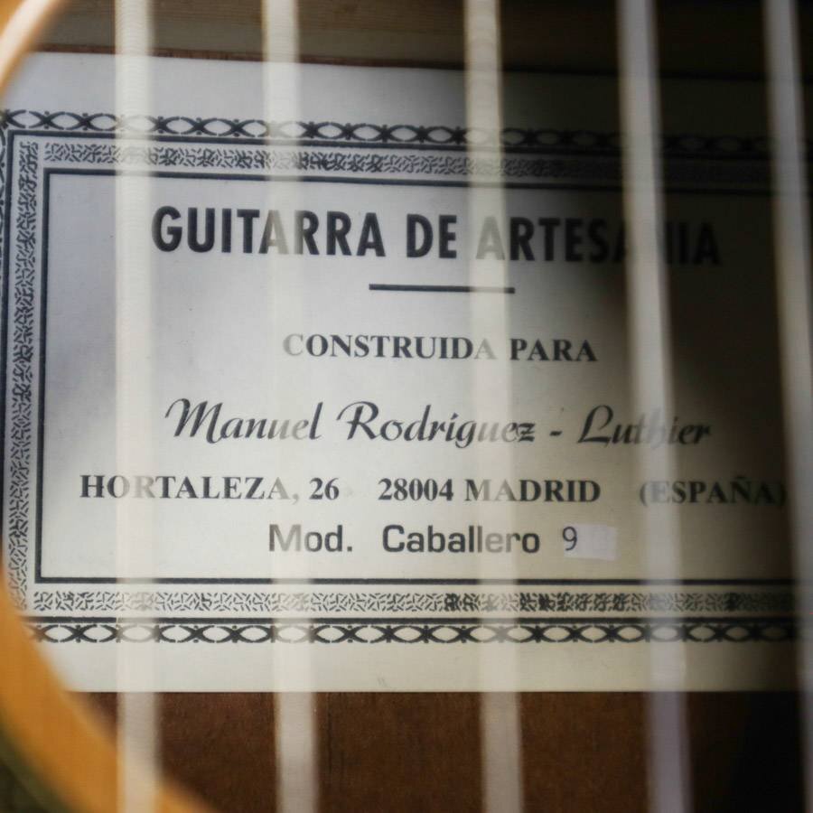 スペイン製 Manuel Rodriguez マニュエルドロリゲス Caballero9 クラシックギター ケース付き★822v05の画像6