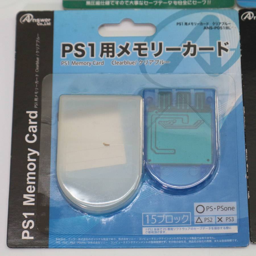  не использовался товар!PS1 PlayStation для не оригинальный карта памяти 4 шт. комплект *808f04