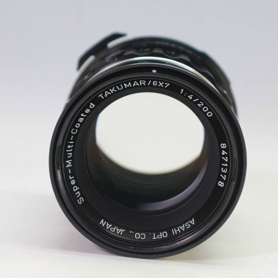 美品！ ASAHI PENTAX ペンタックス Super-Multi-Coated TAKUMAR 6×7 1:4/200 中判カメラ用 レンズ ◆824f07の画像2