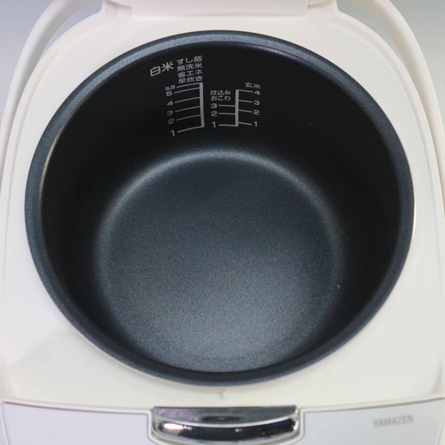 2021年製 山善 5.5合 1L マイコン炊飯ジャー 炊飯器 YJD-M550 9種類炊き分け機能◆825f20_画像4