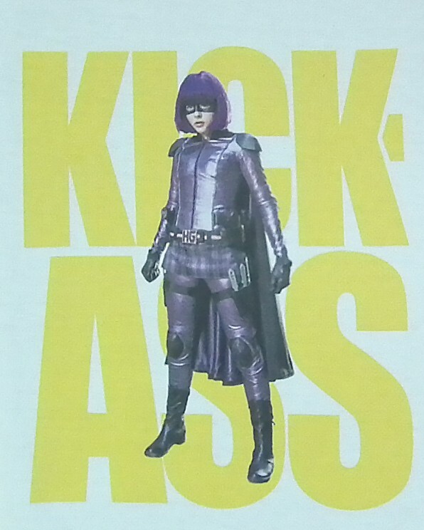 新品・送料込☆キック・アス☆白半袖☆クロエ・モレッツ☆ヒットガールkickass