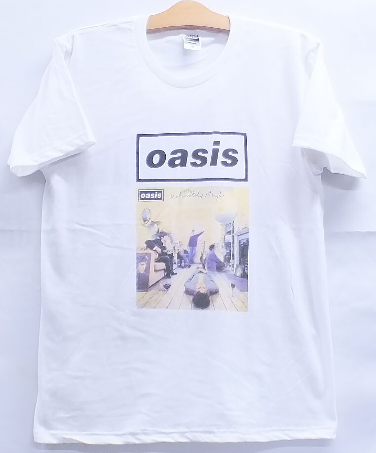 新品・送料込★オアシス★白半袖★Definitely Maybe★oasis★ギャラガー兄弟_画像1