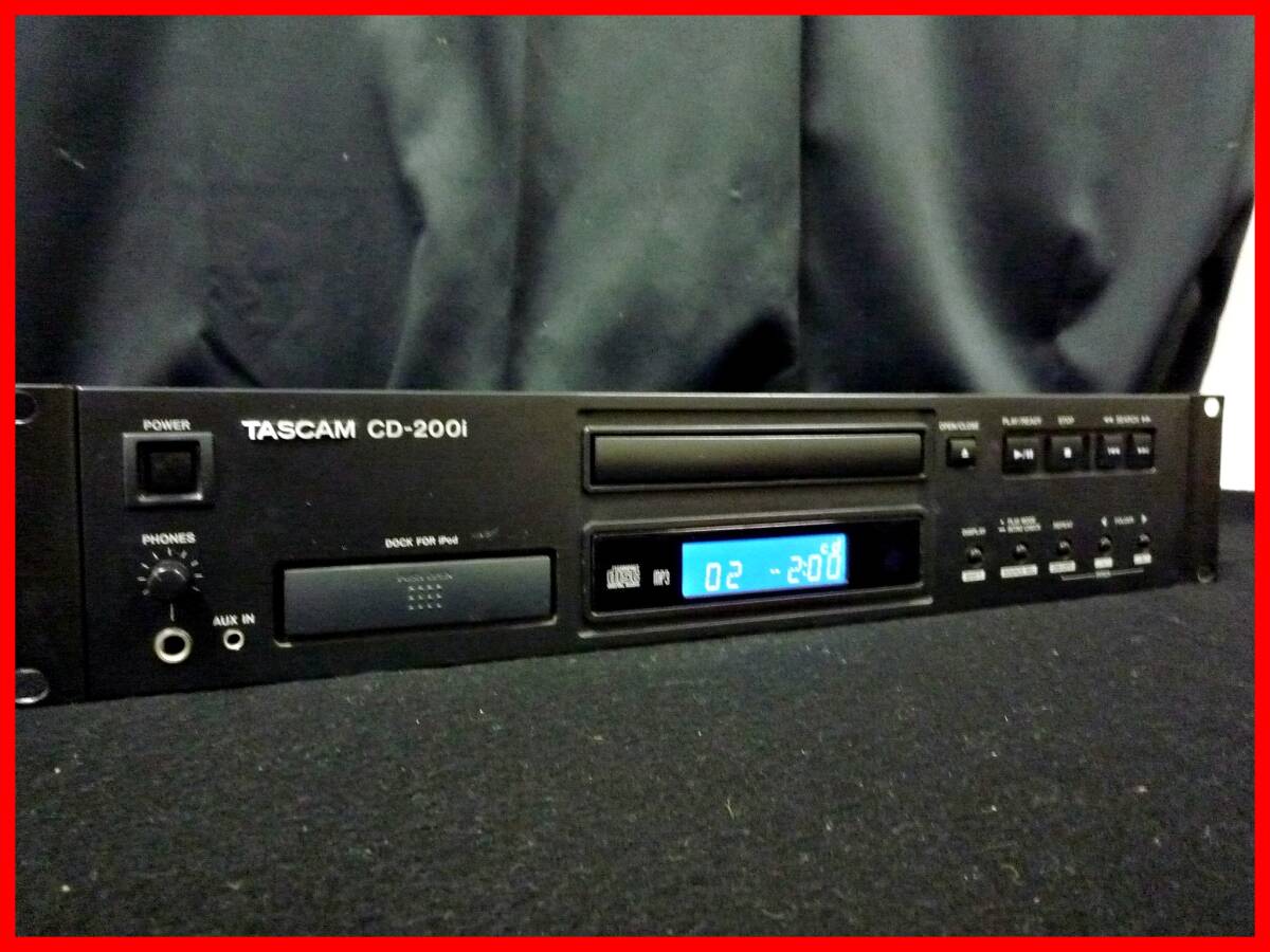 ★TASCAM CD-200i★タスカム 業務用CDデッキ★ピッチコントロール/iPod再生の画像1