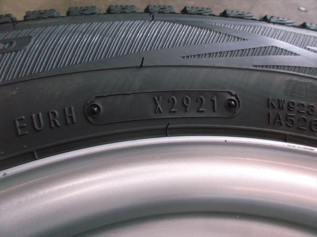 ★希少品！？ボンゴバン純正スチール 4.5J×14 IS50 114.3/5H 165R14 6PR 21年製スタッドレス付き！【B-741】の画像7