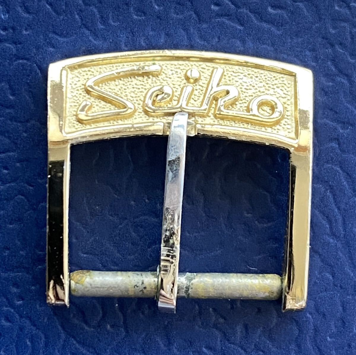 金色 流し文字 尾錠 約15mm キングセイコー ロードマーベル セイコー SEIKO グランドセイコー GSの画像1