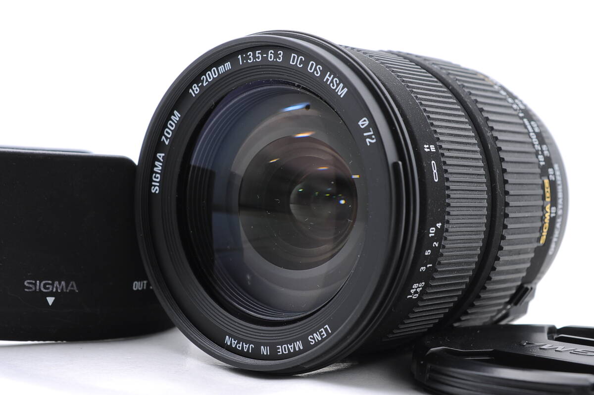 ★美品★ シグマ SIGMA AF 18-200mm F3.5-6.3 DC OS HSM NIKON フード