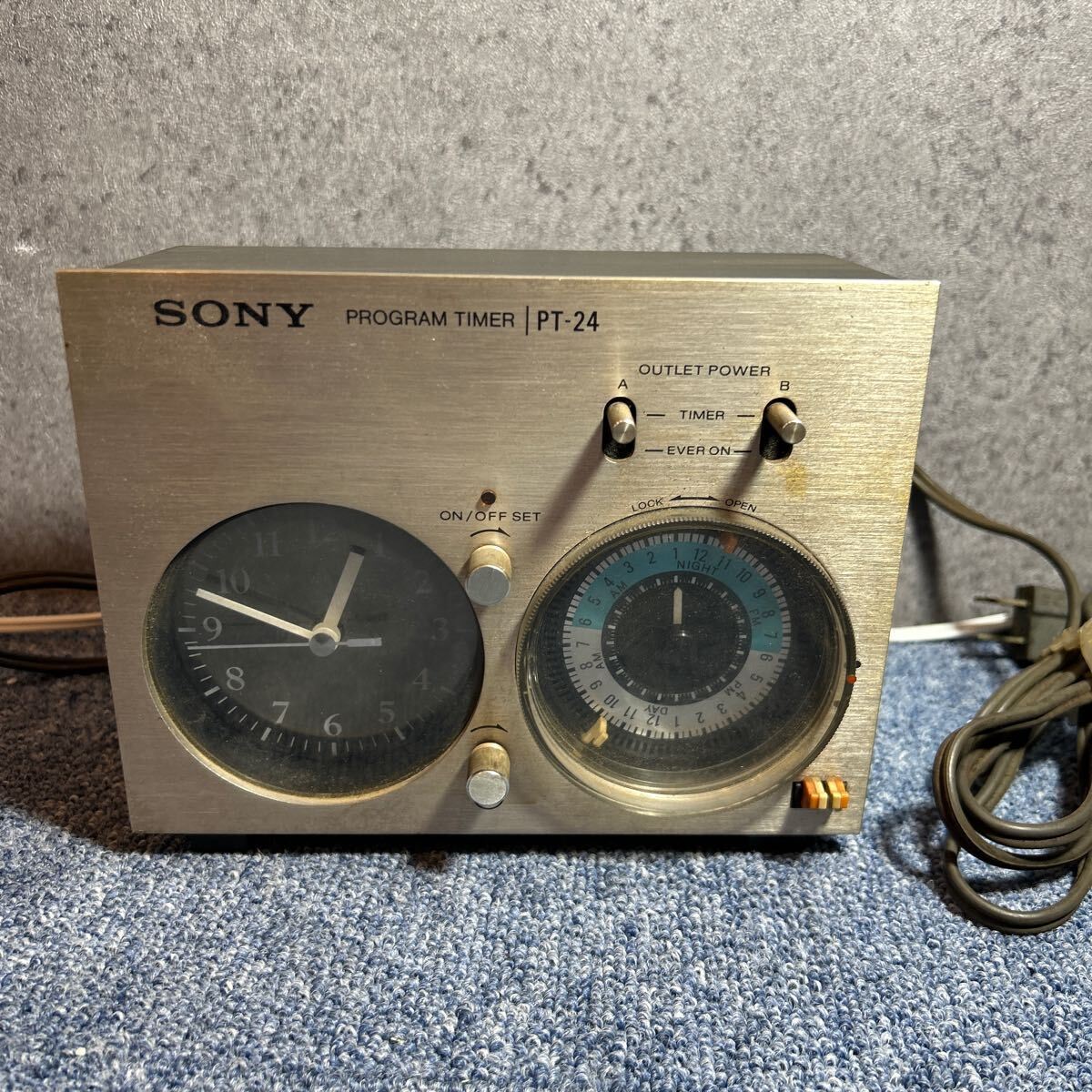 SONY ソニー プログラムタイマー PROGRAM TIMER PT-24 通電動作確認済み 傷汚れ有りの画像1