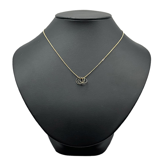  Cartier baby toliniti necklace lady's 18 gold K18s Lee color Au750 jewelry lady's chain total length 42.3cm CARTIER