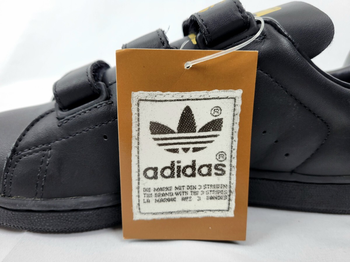 新品デッドストック 98年製 adidas STANSMITH CONFORT US8.5 26.5cm 90年代 90s アディダス スタンスミス ベルクロ 黒 MASTER ビンテージの画像9