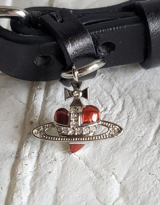 本物 ヴィヴィアンウエストウッド DIAMANTE HEART レザー 本物 ヴィヴィアンウエストウッド DIAMANTE HEART レザー