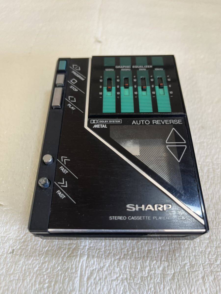 【ジャンク品】SHARP シャープ JC-N5 ポータブル カセットプレイヤー カセット 昭和レトロ レトロの画像1