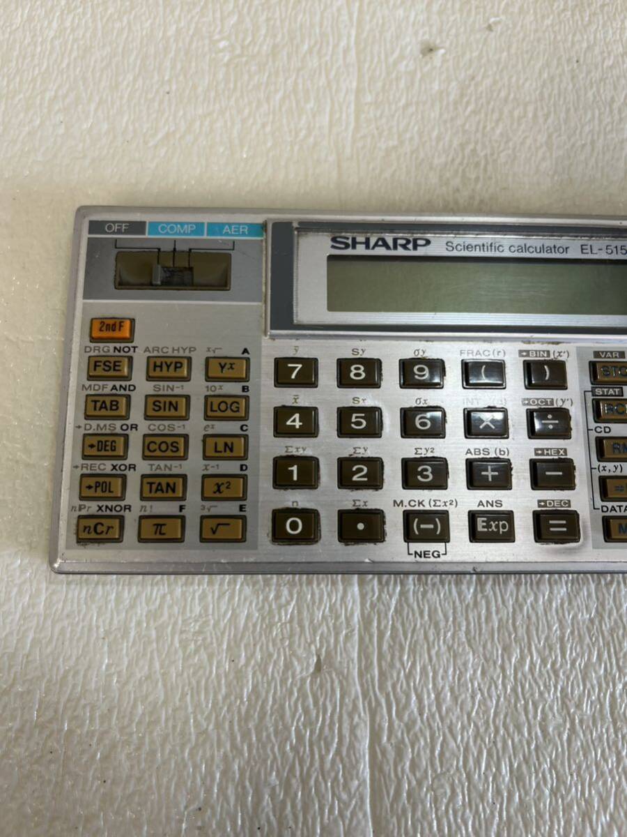【動作未確認】SHARP シャープ EL-5150 ポケットコンピュータ ピタゴラス 電卓 日本製 昭和レトロ レトロ 現状品の画像2