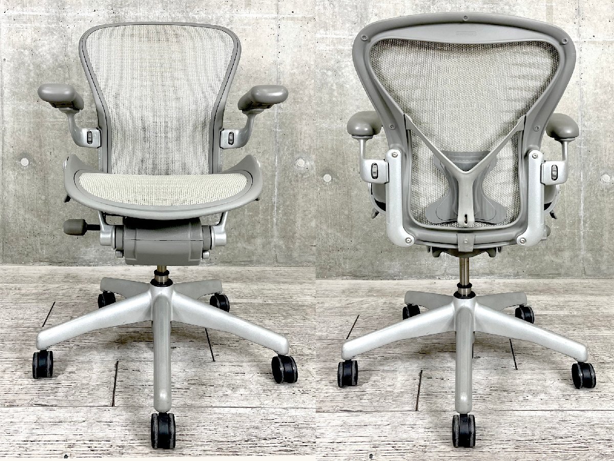 HermanMiller/ハーマンミラー■クラシック アーロンチェア■Bタイプ フル装備■AE123AWB■ポスチャーフィット☆の画像2